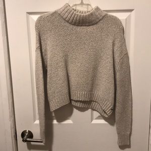American Eagle Crop Turtleneck Sweater